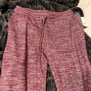 GAP Red Sweatpants Cozy Joggers